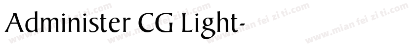 Administer CG Light字体转换